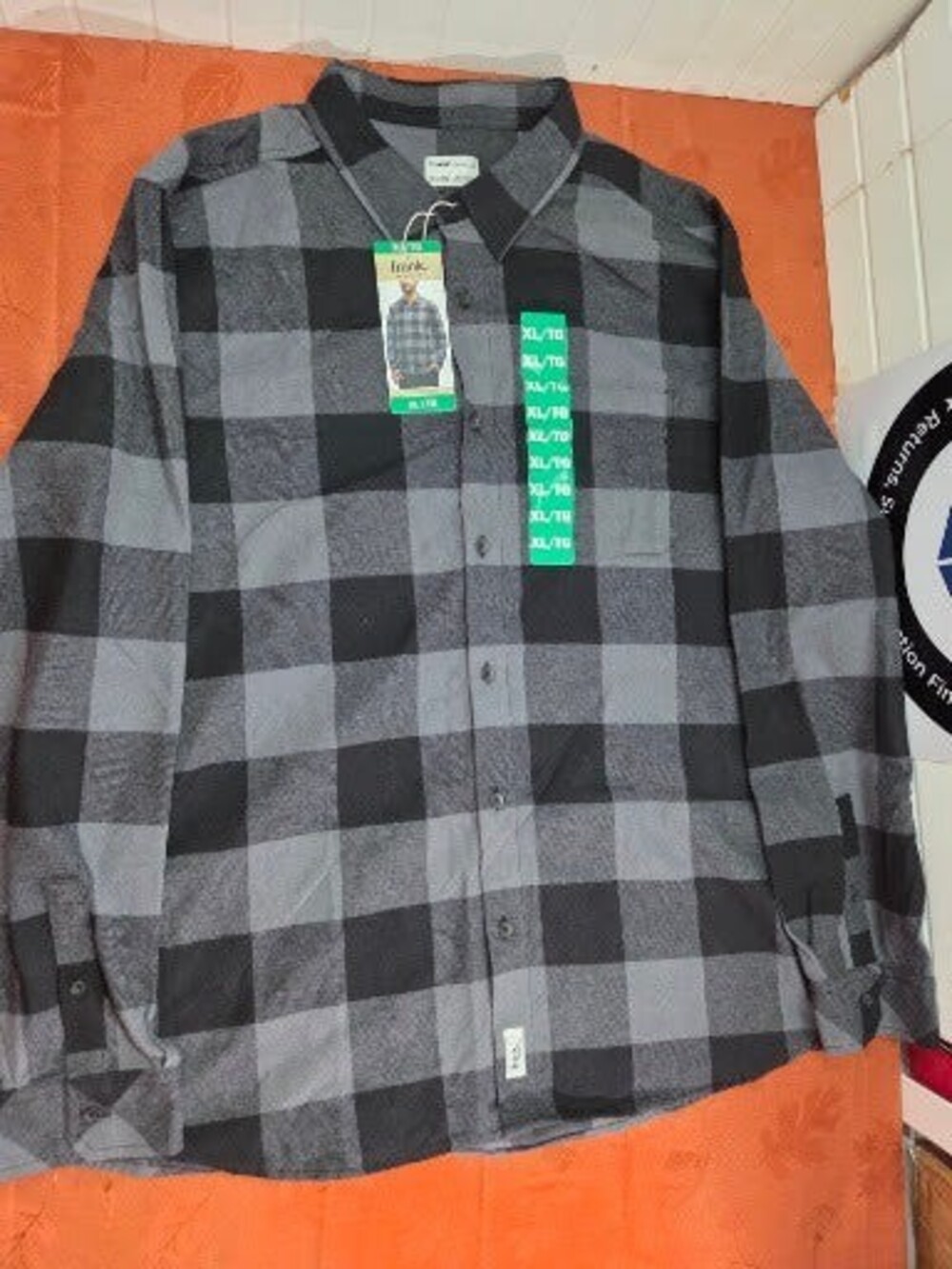 frank. by Frank And Oak Men's 100% Cotton Buffalo Plaid Flannel Shirt, XL